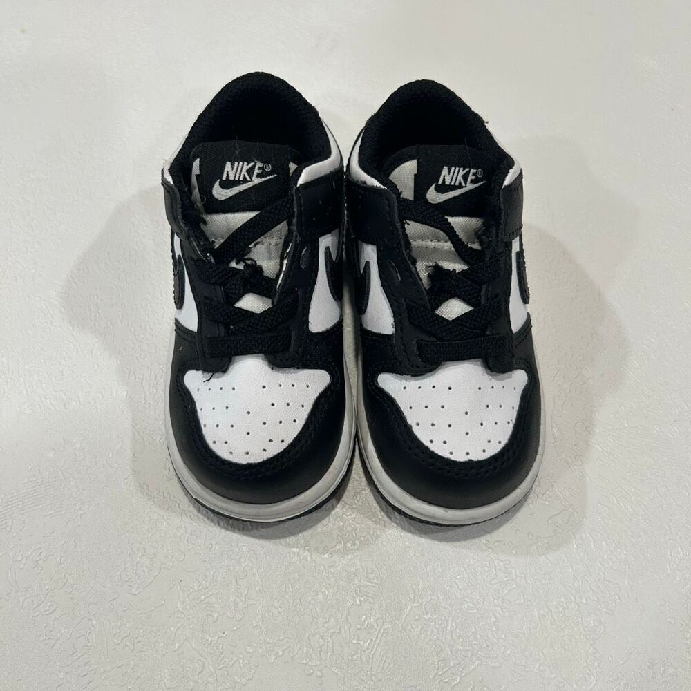 Nike Dunk Low Panda Toddler Shoes Size 5C Black White Sneaker Classic